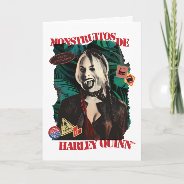 Tarjeta La brigada suicida | Harley Quinn Winking (Anverso)