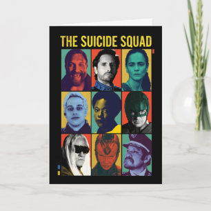 Tarjeta La brigada suicida   Retro Grid Con Amanda Waller
