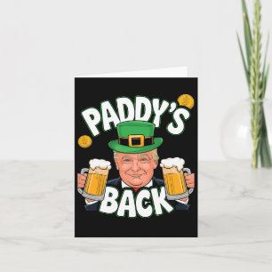 Tarjeta La broma de Paddy vuelve Día de San Patricio Tramp