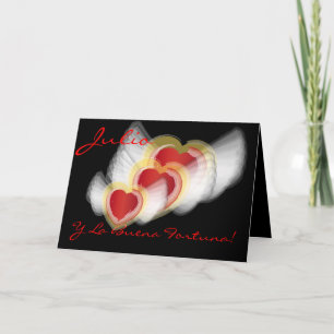 Tarjeta ¡"La Buena Fortuna de Julio Y! "- Personalizar