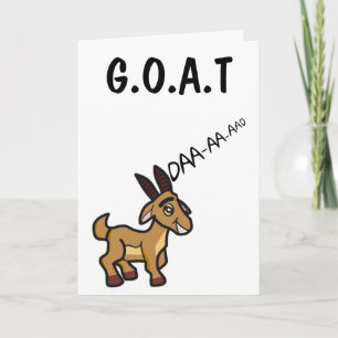 Tarjeta La cabra más divertida de todos los tiempos el día