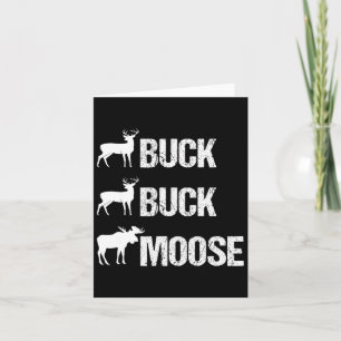 Tarjeta La cacería de alces de alce con aleta de alce