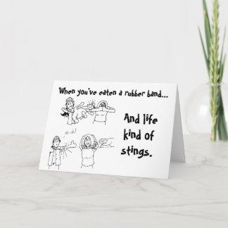 Tarjeta La caída en allí carda