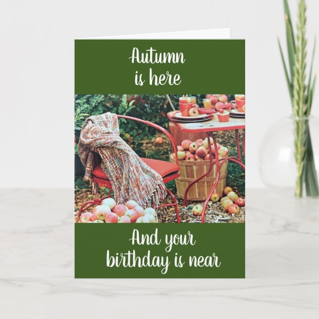 TARJETA **LA CAÍDA ES OÍDA - EL CUMPLEAÑOS ESTÁ CERCA** FE (Anverso)