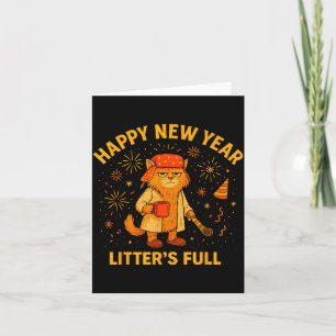 Tarjeta La caja está llena Feliz año nuevo amantes de los 