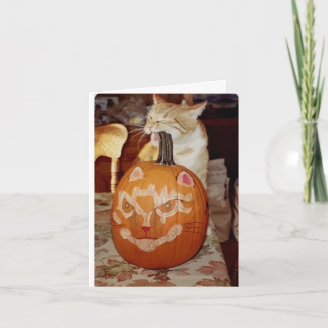 Tarjeta La calabaza de Frank (Anverso)