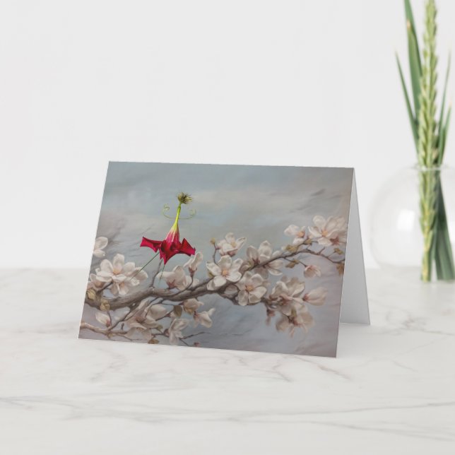 Tarjeta La caminata matutina (Anverso)