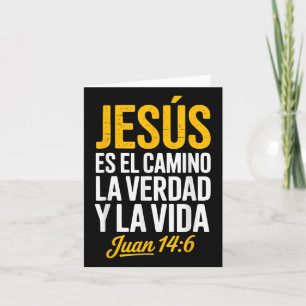 Tarjeta La camisa de Jesús en español cristiano