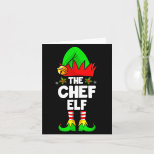 Tarjeta La Camisa del Chef Elfo Combinación Familia Chef N