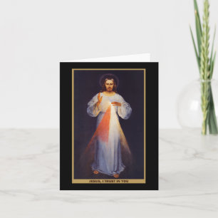 Tarjeta La Camiseta de la Divina Misericordia Premium