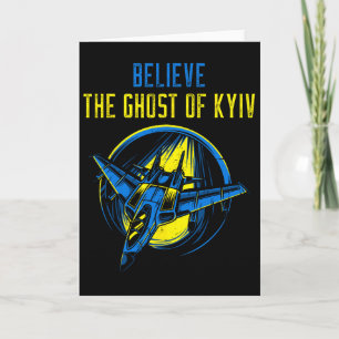 Tarjeta La Camiseta Del Fantasma De Kiev Creo Ucrania Me P