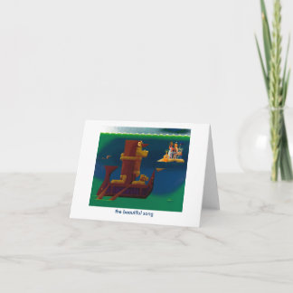 Tarjeta la canción hermosa - notecard