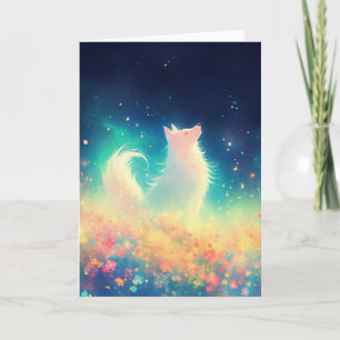 Tarjeta La canción nocturna etérea de Wolf