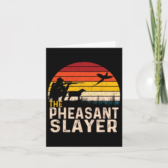 Tarjeta La Capa de Pheasant - Caza de Pheasant (Anverso)
