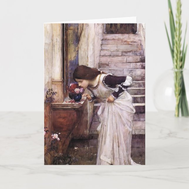 Tarjeta La capilla de John William Waterhouse (Anverso)
