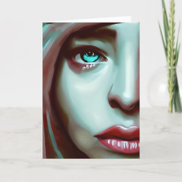 Tarjeta La cara de las mujeres | Arte generado por IA