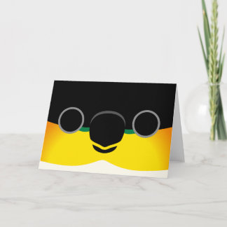 Tarjeta La cara de un Caique de cabeza negra