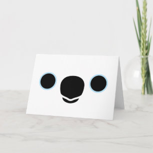 Tarjeta La cara de un Cockatoo de paraguas