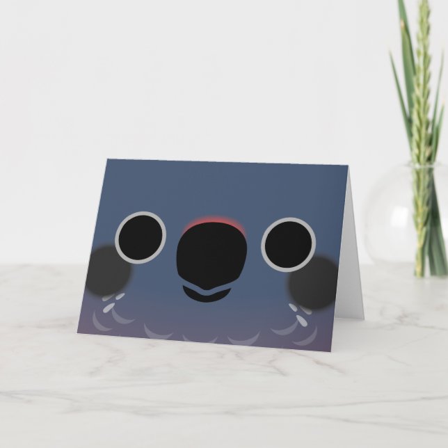 Tarjeta La cara de un loro Dusky (Anverso)