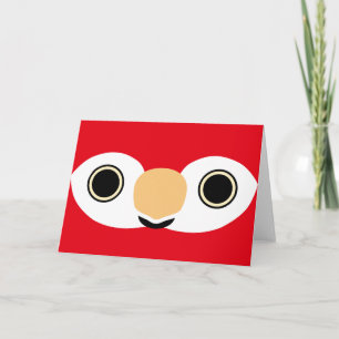 Tarjeta La cara de un macaco escarlata