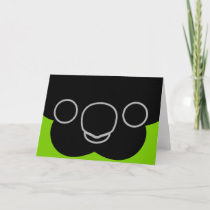 Tarjeta La cara de un paracaídas de Nanday