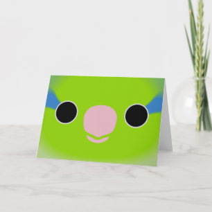 Tarjeta La cara de un perdigón normal del Pacífico masculi