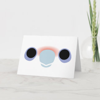 Tarjeta La cara de una pequeña corella