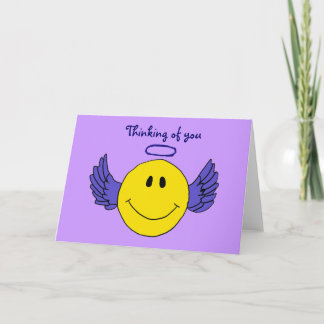 Tarjeta La cara del ángel que piensa en usted carda A.C.