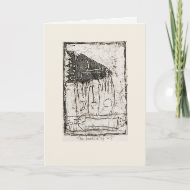 Tarjeta La carga de sí mismo (Anverso)