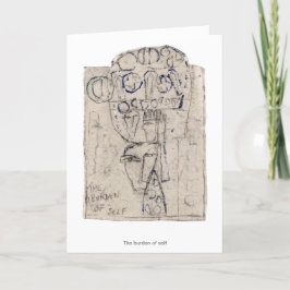 Tarjeta La carga de sí mismo -