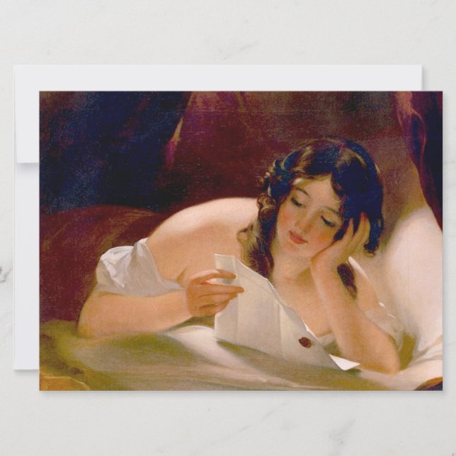 Tarjeta La carta de amor (de Thomas Sully) (Anverso)