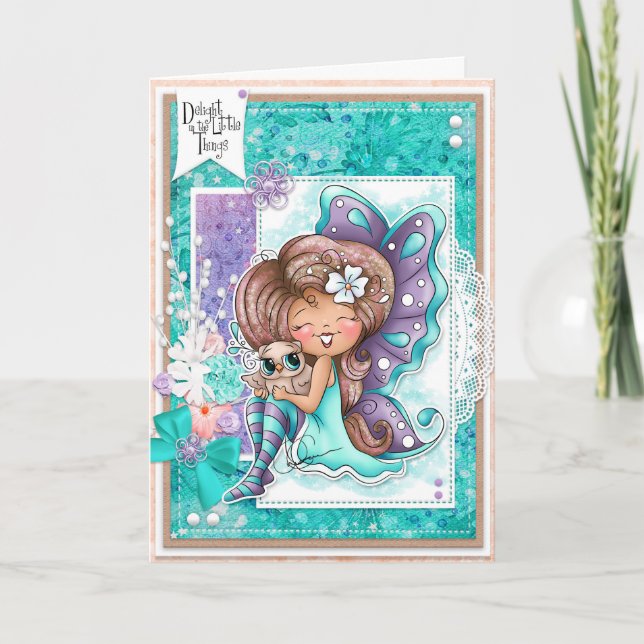 Tarjeta La carta de felicitación de las pequeñas cosas (Anverso)