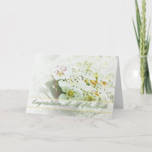 Tarjeta La carta de felicitaciones de la madre de la novia