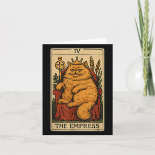 Tarjeta La carta de tarot del gato de la emperatriz Divert