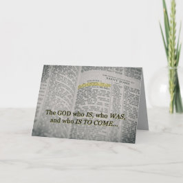Tarjeta La carta del Dios que es la escritura