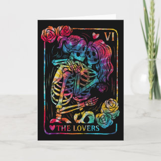 Tarjeta La carta del tarot de los amantes gótico oculto be