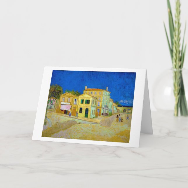 Tarjeta La casa amarilla, Van Gogh (Anverso)