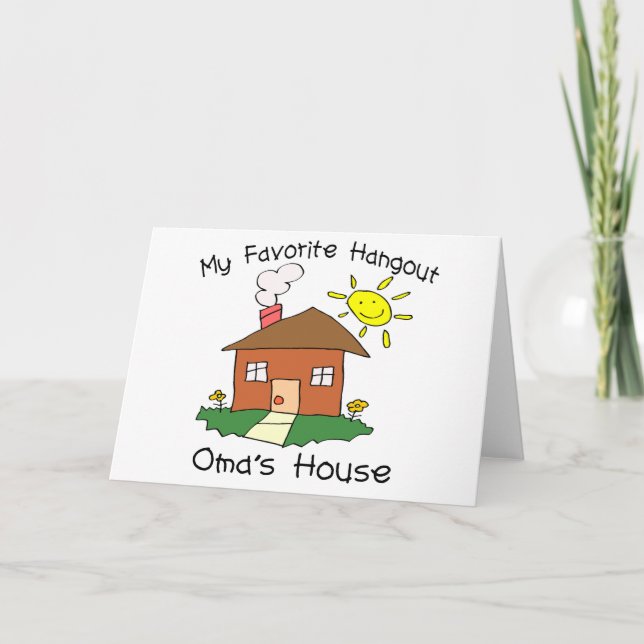 Tarjeta La casa de Oma preferido de la lugar frecuentada (Anverso)