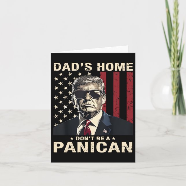 Tarjeta La casa de papá no es un panicano gracioso de Trum (Anverso)