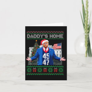 Tarjeta La casa de un padre gracioso, Trump Navidades feos