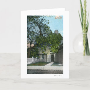 Tarjeta La casa vieja de la bruja, entrada principal