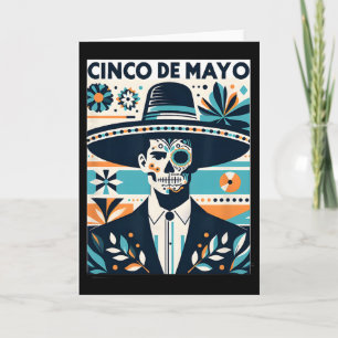 Tarjeta La Catrina Cinco De Mayo Fiesta de Hombres