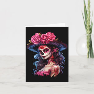 Tarjeta La Catrina Día De Los Muertos Día Mexicano De Los