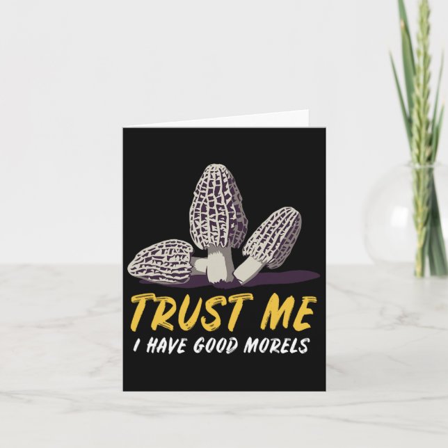 Tarjeta La Caza De Hongos Morel Para Las Mujeres Que Pract (Anverso)