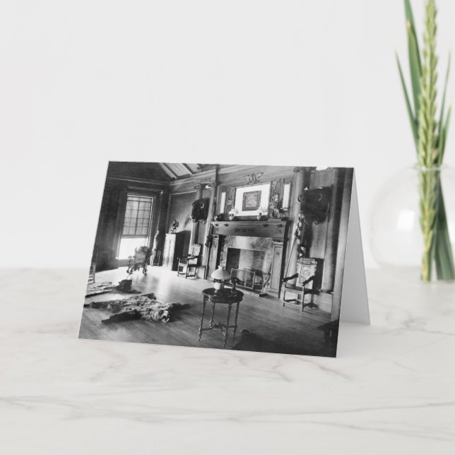 Tarjeta La caza Room, 1905 de Teddy Roosevelt (Anverso)