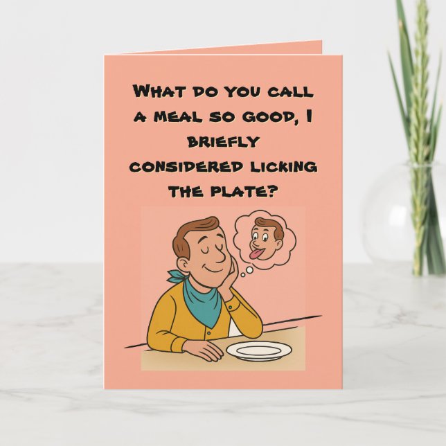 Tarjeta 🍽️ "La cena fue una experiencia reflexiva" (Anverso)