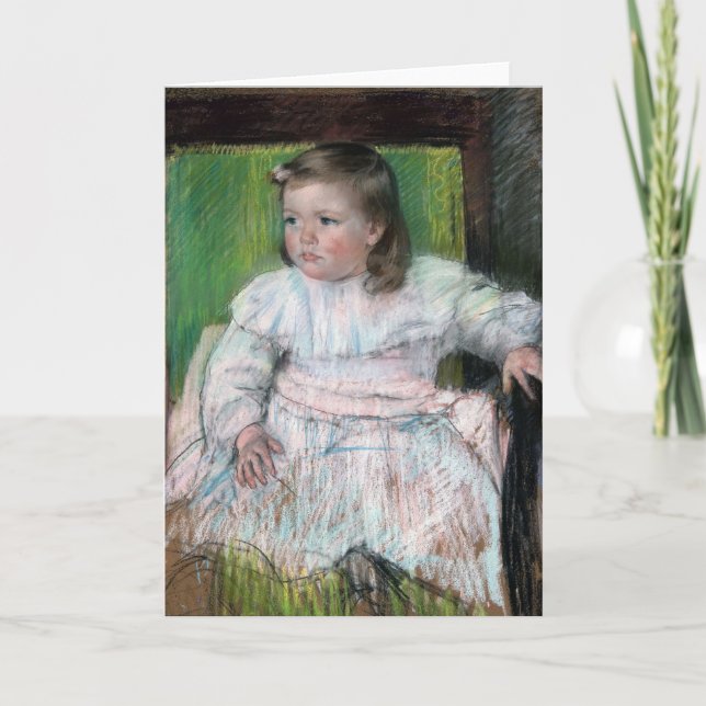 Tarjeta La ceniza rosada, Mary Cassatt (Anverso)
