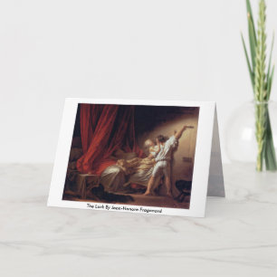 Tarjeta La cerradura de Jean-Honore Fragonard