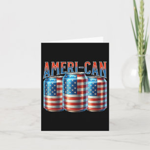 Tarjeta La Cerveza Funny Americana Puede Marcar Patriótico