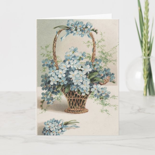 Tarjeta La cesta del día de la madre de los olvidados (Anverso)